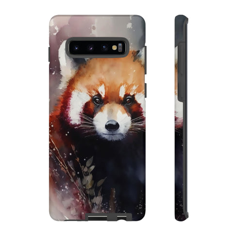 Red Panda in Watercolor - Impact Resistant Phone Case Samsung Galaxy S10 Plus Matte